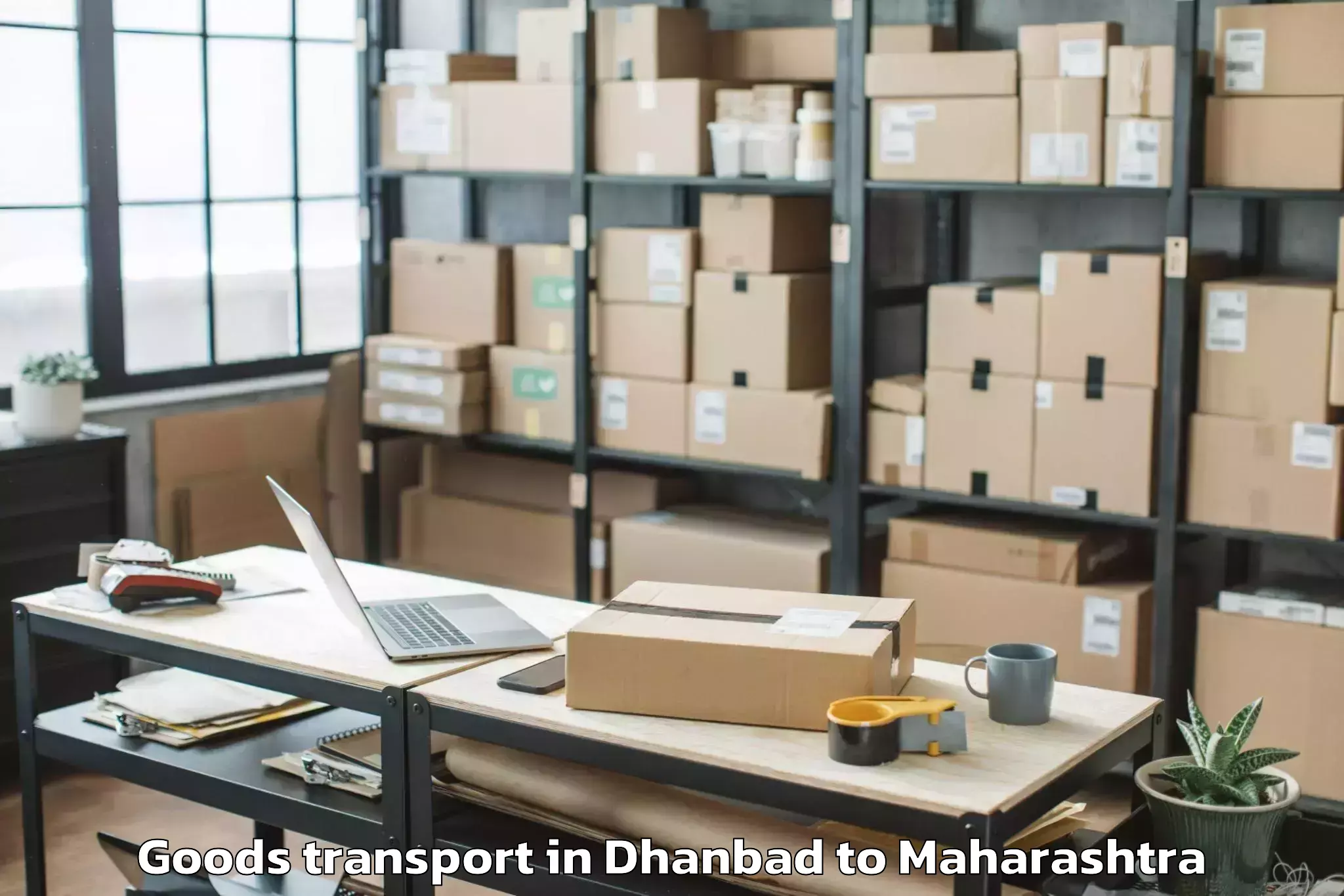 Professional Dhanbad to Saswad Goods Transport